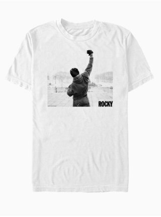 Bílé unisex tričko ZOOT.Fan Rocky Fist Poster