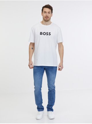 Bílé pánské tričko BOSS