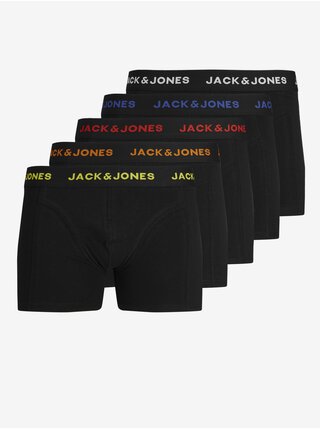 Sada pěti pánských boxerek v černé barvě Jack & Jones Black Friday