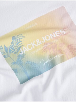 Bílé pánské tričko Jack & Jones Aruba