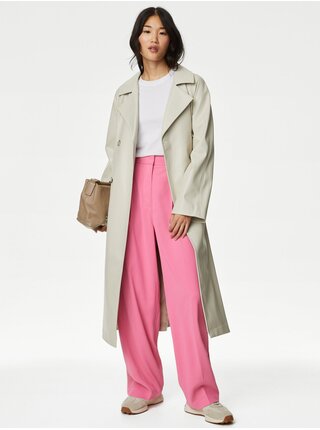 Růžové dámské široké kalhoty Marks & Spencer  