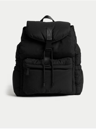 Černý batoh se stahovací šňůrkou Marks & Spencer  