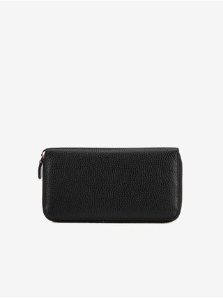 Čierna dámska kožená peňaženka Geox