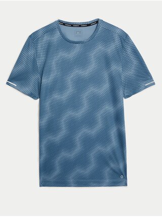 Modré pánske vzorované tričko Marks & Spencer