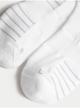 Sada pěti párů pánských sportovních ponožek v bílé barvě Marks & Spencer 