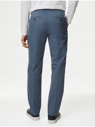Modré pánské chino kalhoty Marks & Spencer 