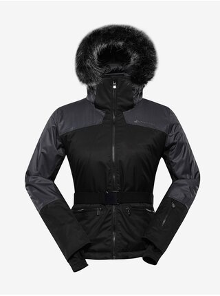 Černá dámská lyžařská bunda s membránou PTX ALPINE PRO Olada
