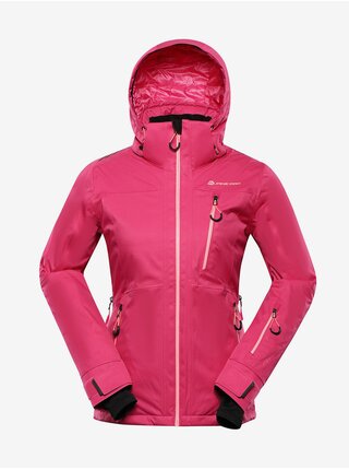 Tmavo ružová dámska lyžiarska bunda s membránou PTX ALPINE PRO Reama