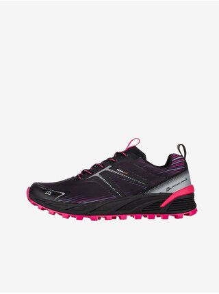 Ružovo-čierne dámske športové topánky s antibakteriálnou stielkou ALPINE PRO Hermone