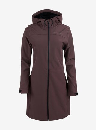 Hnědý dámský softshellový kabát ALPINE PRO Esera