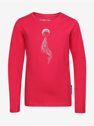 Tmavě růžové holčičí tričko ALPINE PRO Olero