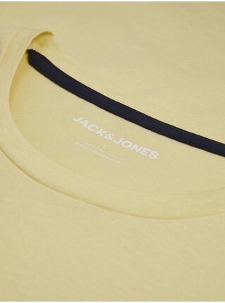 Žluté pánské tričko Jack & Jones Summer