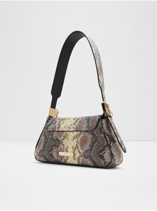 Béžovo-hnědá dámská kabelka s hadím vzorem ALDO Tivoli