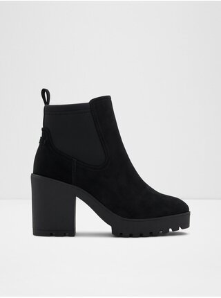 Černé dámské semišové kotníkové boty ALDO Chetta   