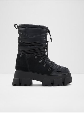 Čierne dámske zimné topánky ALDO Nordica