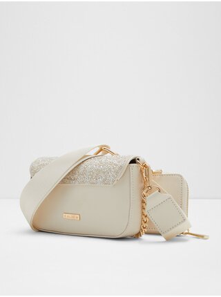 Krémová dámská kabelka s ozdobnými kamínky ALDO Meya 