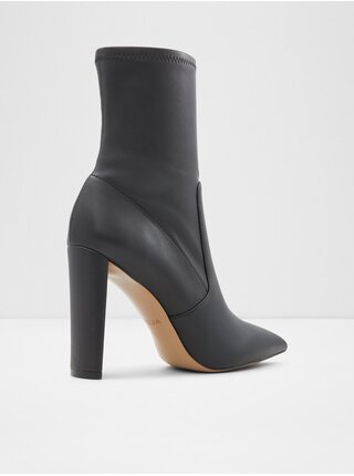Černé dámské kotníkové boty na vysokém podpatku ALDO Dove 