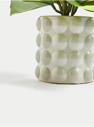 Umělý filodendron v keramickém květináči Marks & Spencer zelená