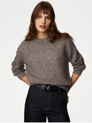 Hnedý dámsky sveter Marks & Spencer