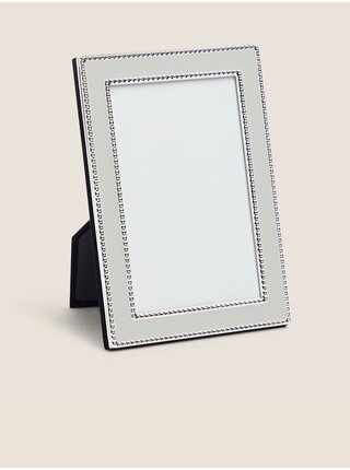 Šedý fotorámeček s ozdobnými kamínky Marks & Spencer Mia (10 x 25 cm)