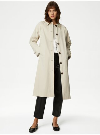 Béžový dámsky ľahký kabát Marks & Spencer Stormwear™