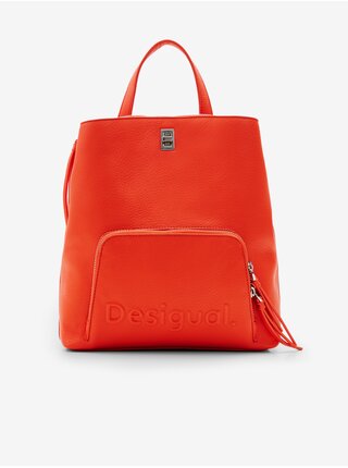 Oranžový dámský batoh Desigual Half Logo 24 Sumy Mini