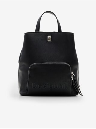 Černý dámský batoh Desigual Half Logo 24 Sumy Mini