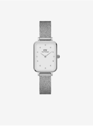 Dámske hodinky v striebornej farbe Daniel Wellington Quadro Lumine