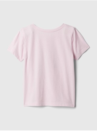 Světle růžové holčičí tričko GAP