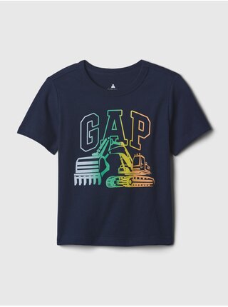 Tmavomodré chlapčenské tričko GAP