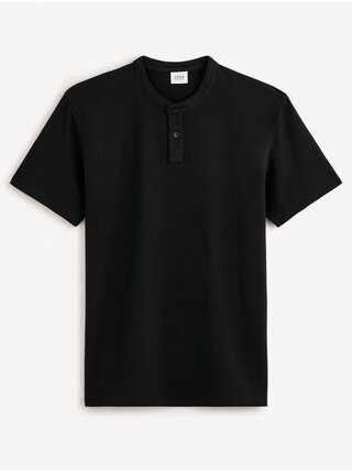 Černé pánské basic polo tričko Celio Gesohel 