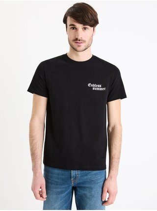 Čierne pánske tričko Celio Gexend