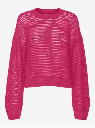 Tmavo ružový dámsky sveter Vero Moda Madera