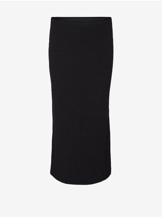 Čierna dámska púzdrová midi sukňa Vero Moda Mary