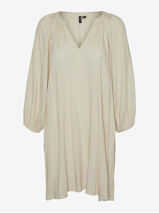 Krémové dámské šaty Vero Moda Lova
