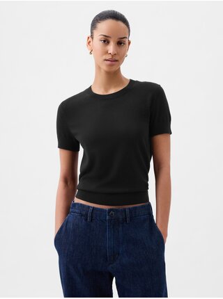 Černý dámský svetr s krátkým rukávem GAP