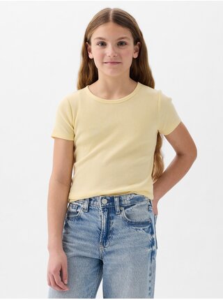 Žlté dievčenské tričko GAP