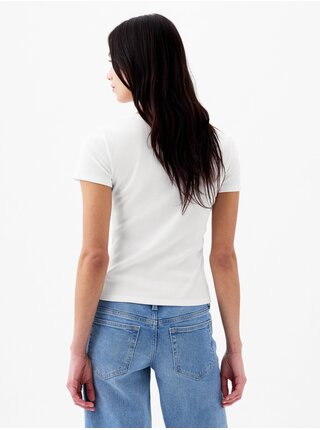 Biele dámske basic tričko GAP