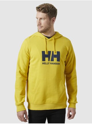 Žltá pánska mikina s kapucňou HELLY HANSEN HH Logo Hoodie