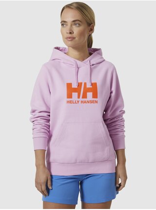 Růžová dámská mikina s kapucí HELLY HANSEN HH Logo Hoodie 2.0