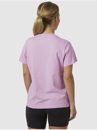 Světle fialové dámské tričko HELLY HANSEN HH Logo T-Shirt 2.0