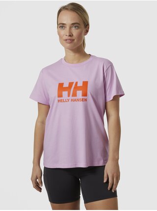 Svetlo fialové dámske tričko HELLY HANSEN HH Logo T-Shirt 2.0