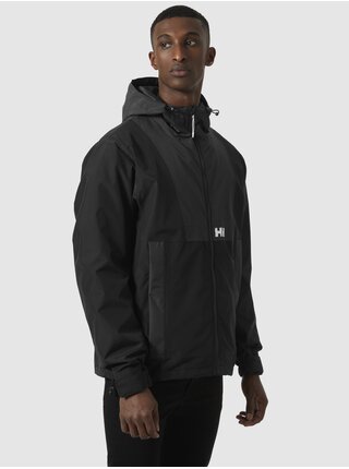 Šedo-černá pánská sportovní bunda HELLY HANSEN Rig Rain Jacket