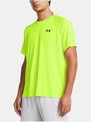 Neónovo zelené športové tričko Under Armour UA Tech Textured SS