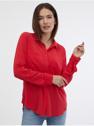 Červená dámská košile CAMAIEU 