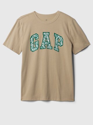 Béžové chlapčenské tričko GAP