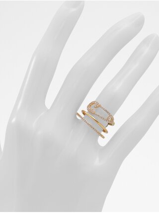 Sada tří prstenů ve zlaté barvě Aldo Jererrade 