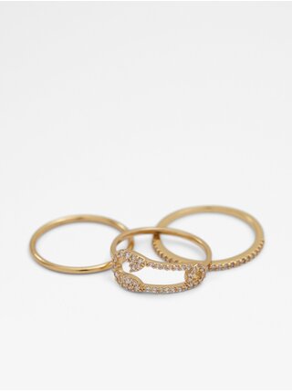 Sada tří prstenů ve zlaté barvě Aldo Jererrade 