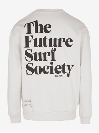 Bílá pánská mikina s potiskem na zádech O'Neill Future Surf Society