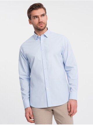 Světle modrá pánská košile Ombre Clothing